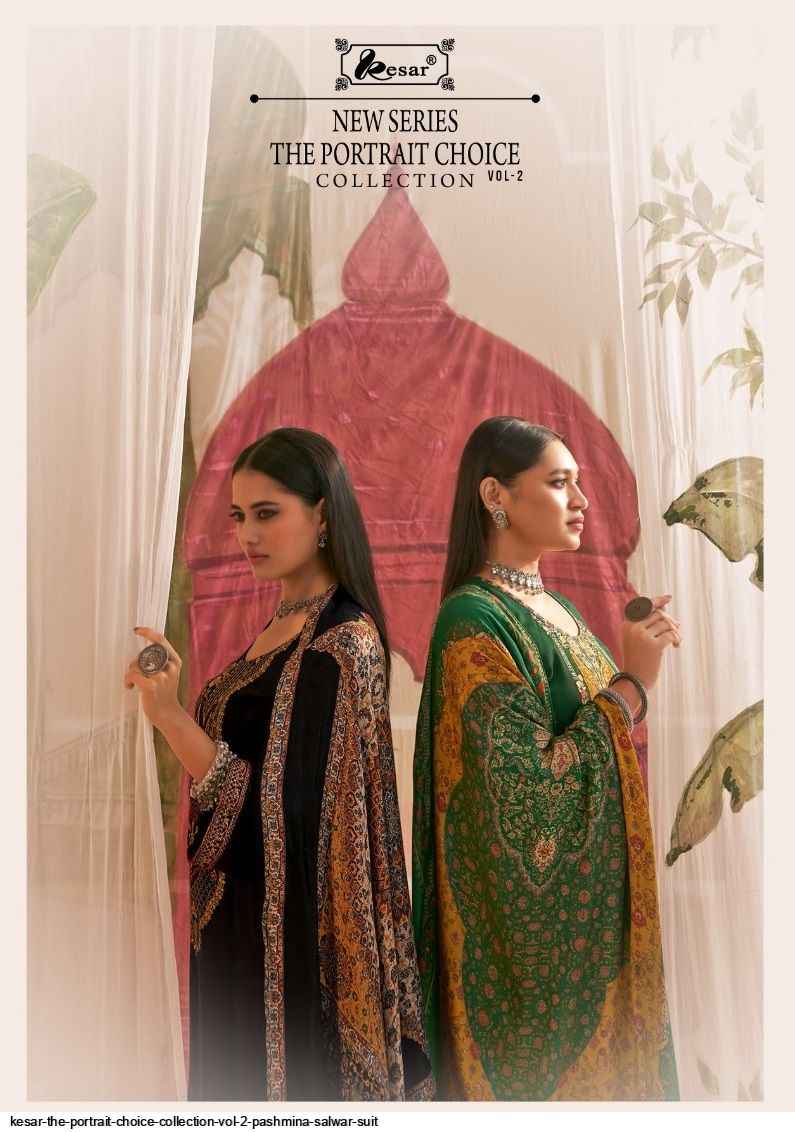 Kesar The Portrait Choice Collection Vol 2 Pashmina Dress Material 4 pcs Catalogue