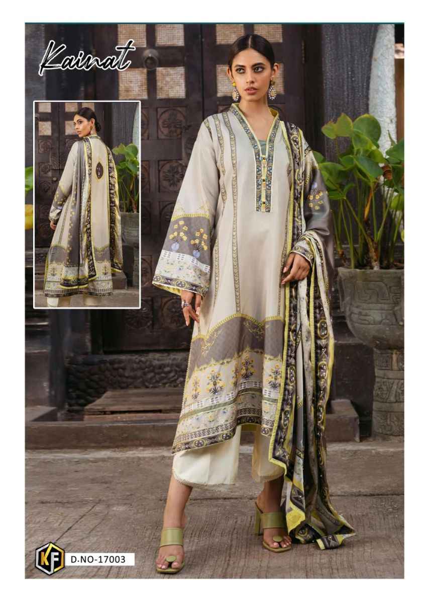 Keval Fab Kainat Vol 17 Lawn Cotton Dress Material 6 pcs Catalogue