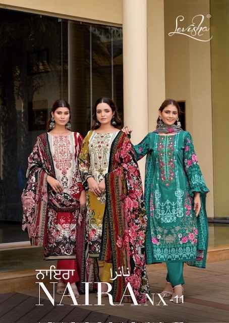 Levisha Naira Nx Vol-11 Cotton Dress Material 8 pcs Catalogue