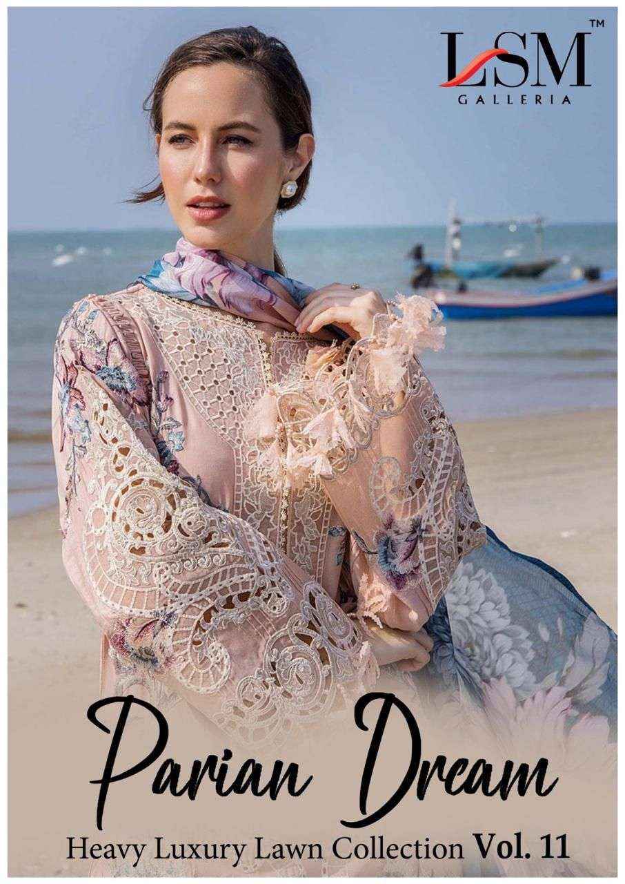 LSM Galleria Parian Dream Vol 11 Lawn Dress Material 6 pcs Catalogue