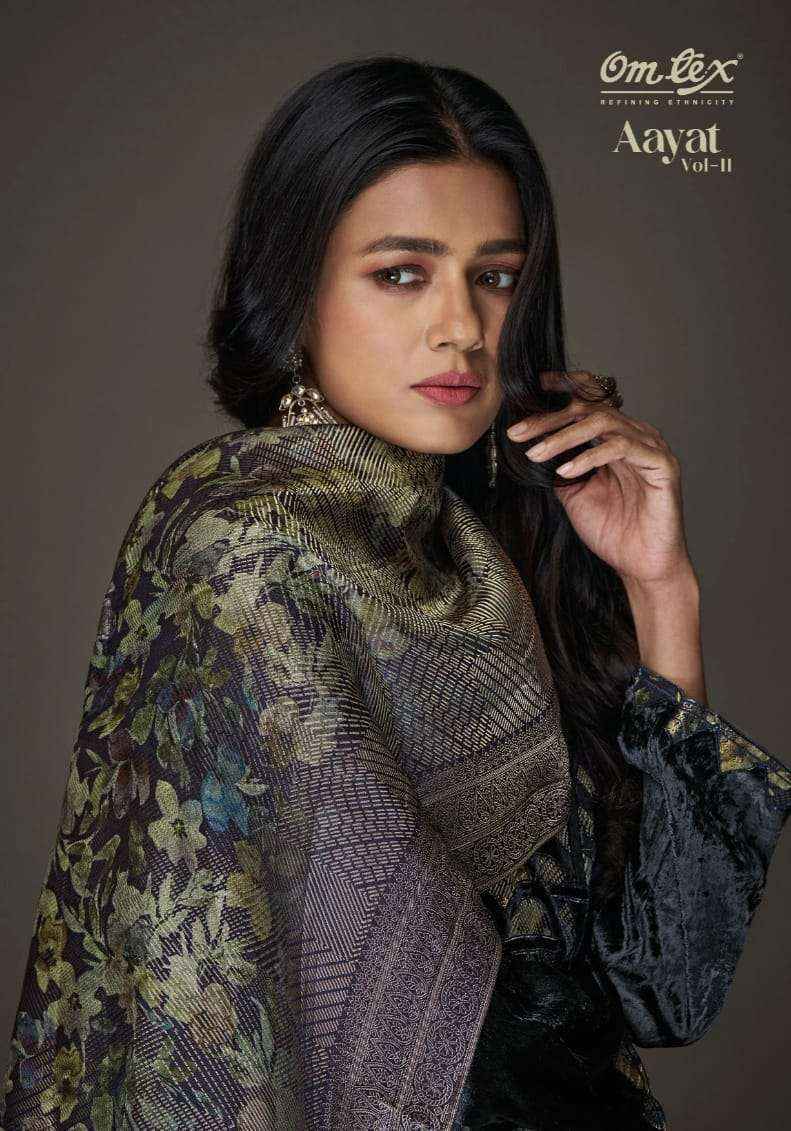 Omtex Aayat Vol 11 Viscouse Velvet Dress Material 4 pcs Catalogue