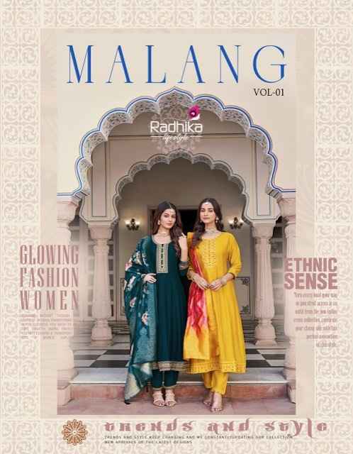 Radhika Lifestyle Malang Vol 1 Vichitra Silk Kurti Combo 6 pcs Catalogue