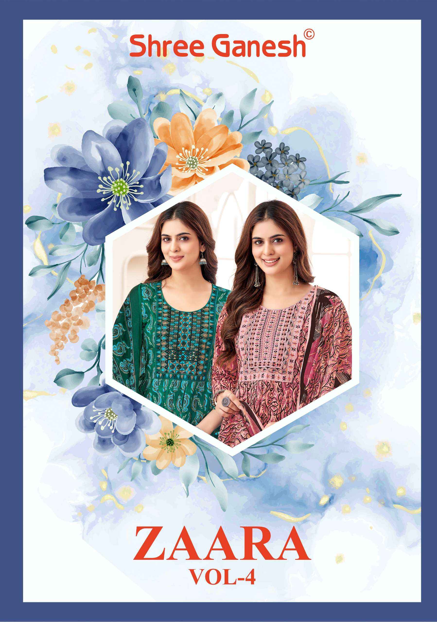 Shree Ganesh Zaara Vol 4 Cotton Kurti Combo 9 pcs Catalogue