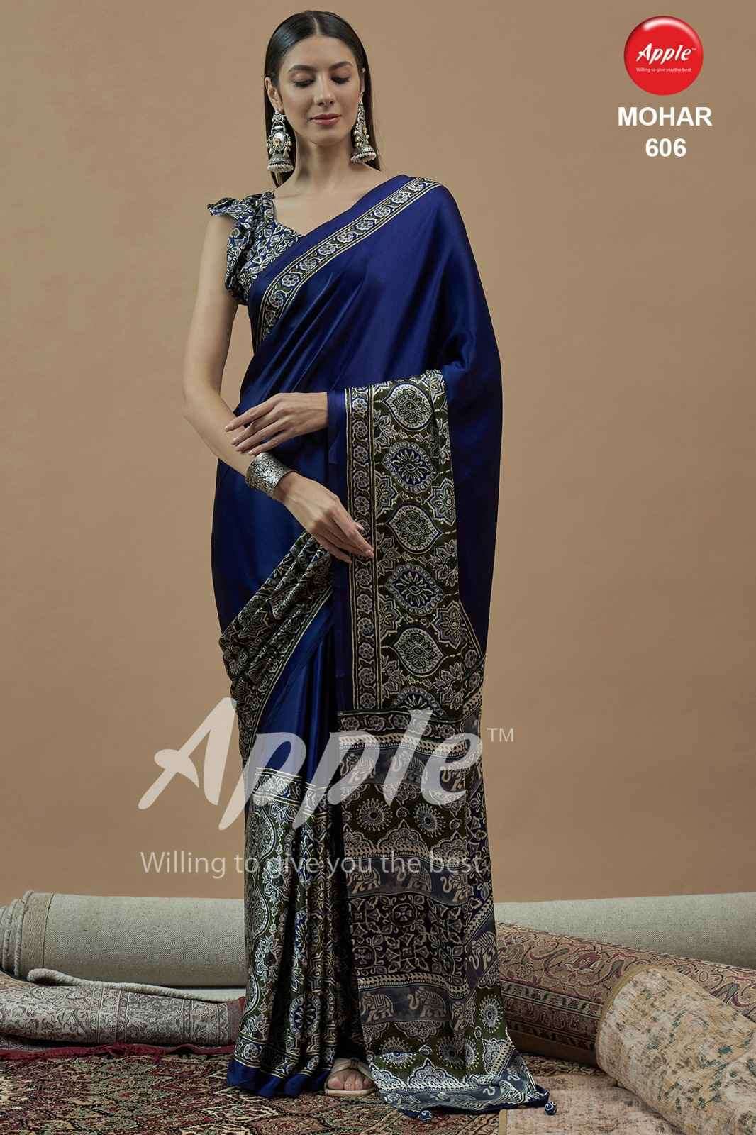 Apple Mohar Vol 6 Satin Saree 8 pcs Catalogue