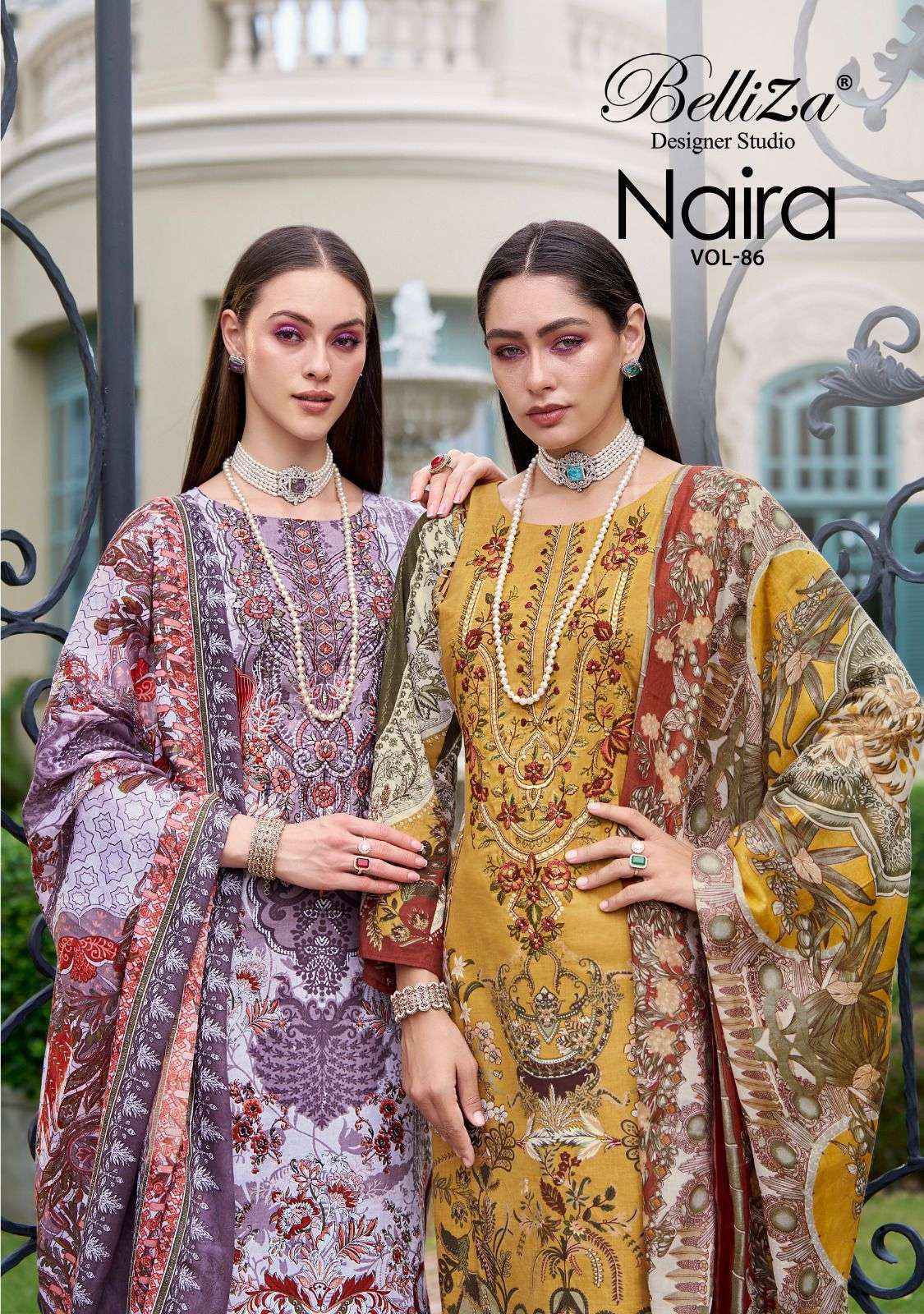 Belliza Naira Vol 86 Cotton Dress Material 8 pcs Cataloge