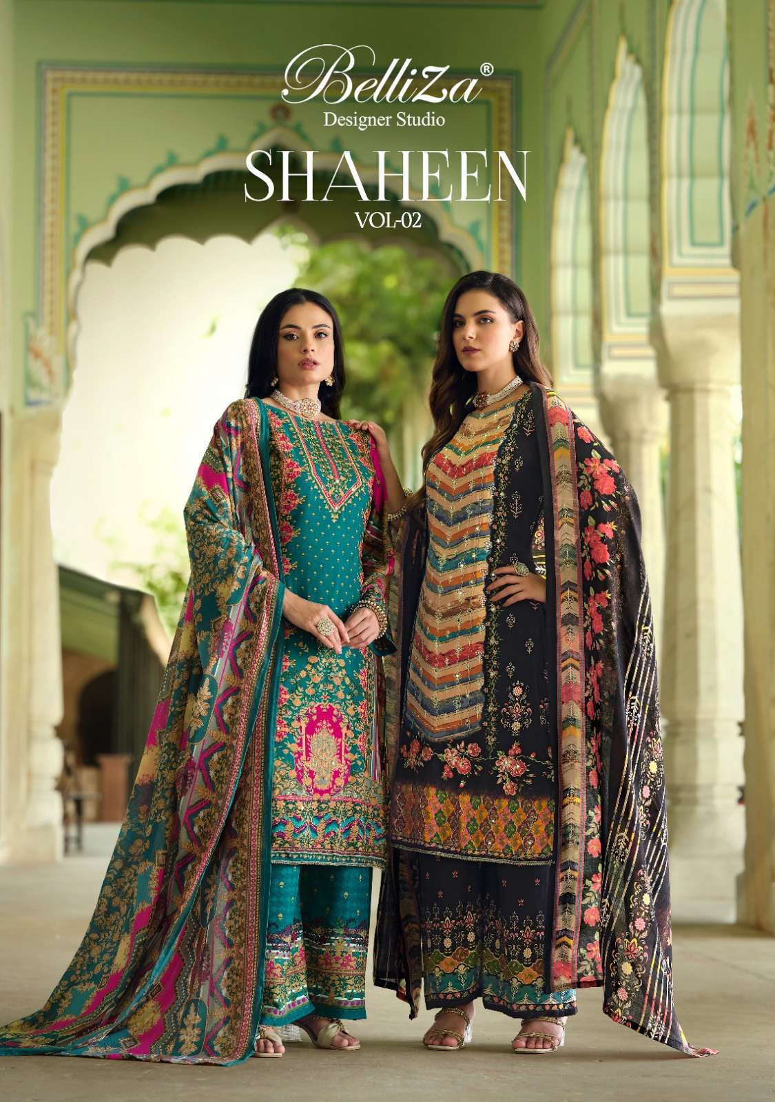 Belliza Shaheen Vol 2 Viscouse Reyon Dress Material 8 pcs Catalogue