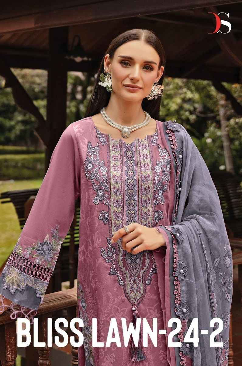 Deepsy Bliss Lawn Vol 24-2 Cotton Dress Material 8 Pc Catalog