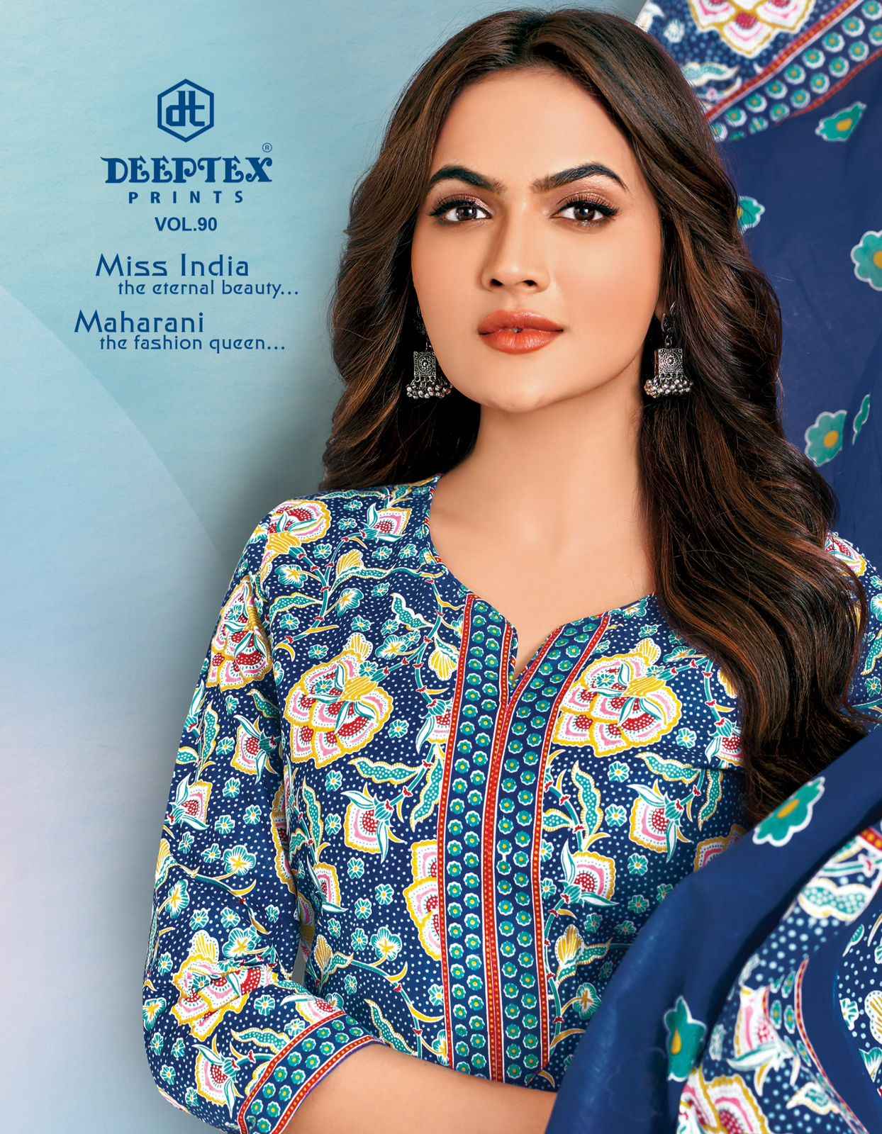 Deeptex Miss India Vol 90 Cotton Dress Material 16 pcs Catalogue