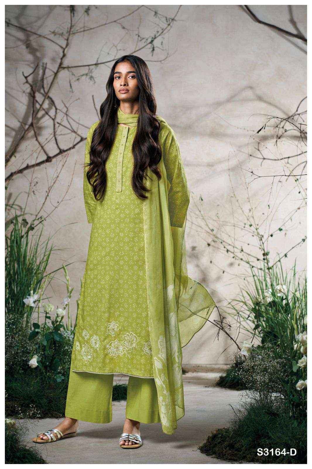 Ganga Arisha 3164 Cotton Dress Material 4 pcs Catalogue