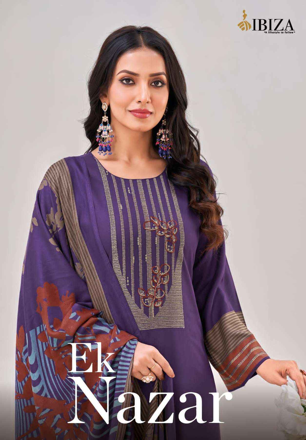 Ibiza Ek Nazar Viscouse Dress Material 4 pcs Catalogue