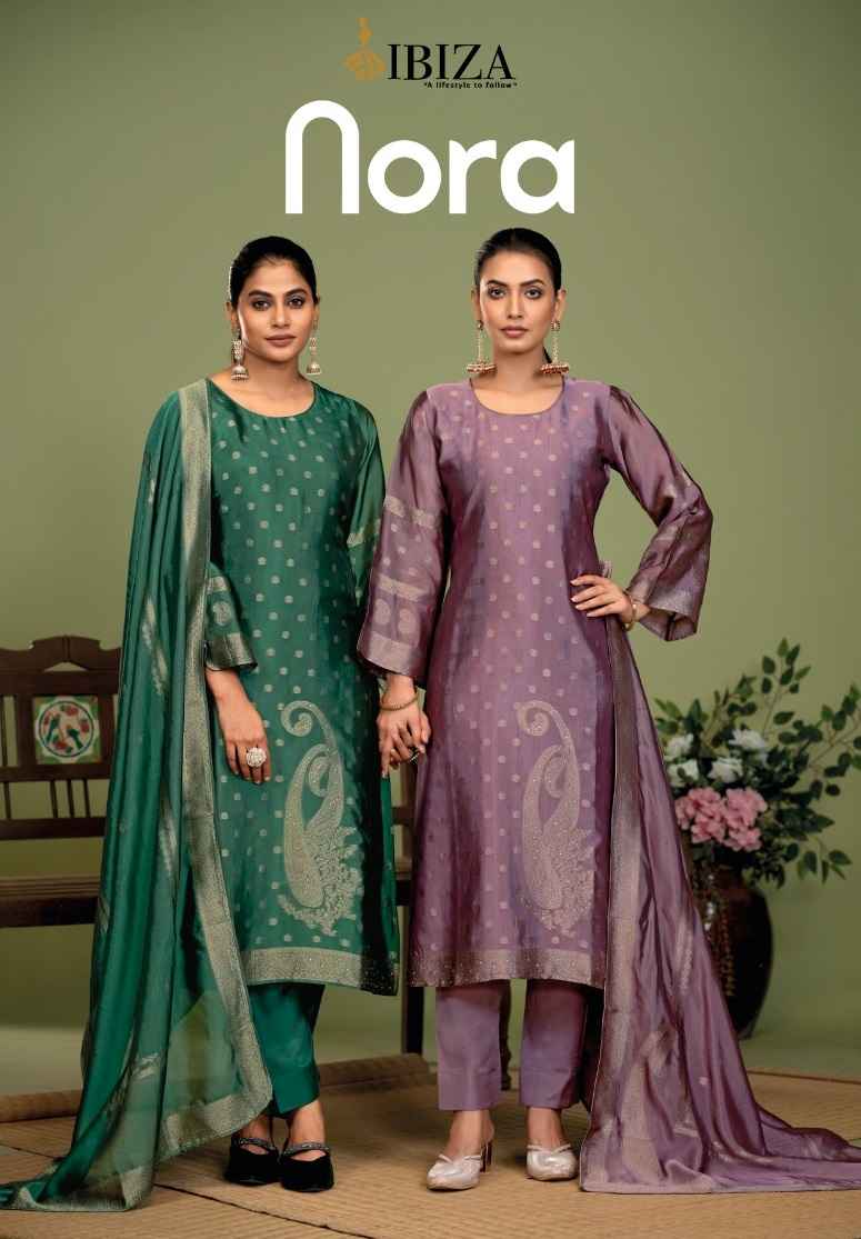 Ibiza Nora Banglory Silk Dress Material 4 pcs Catalogue