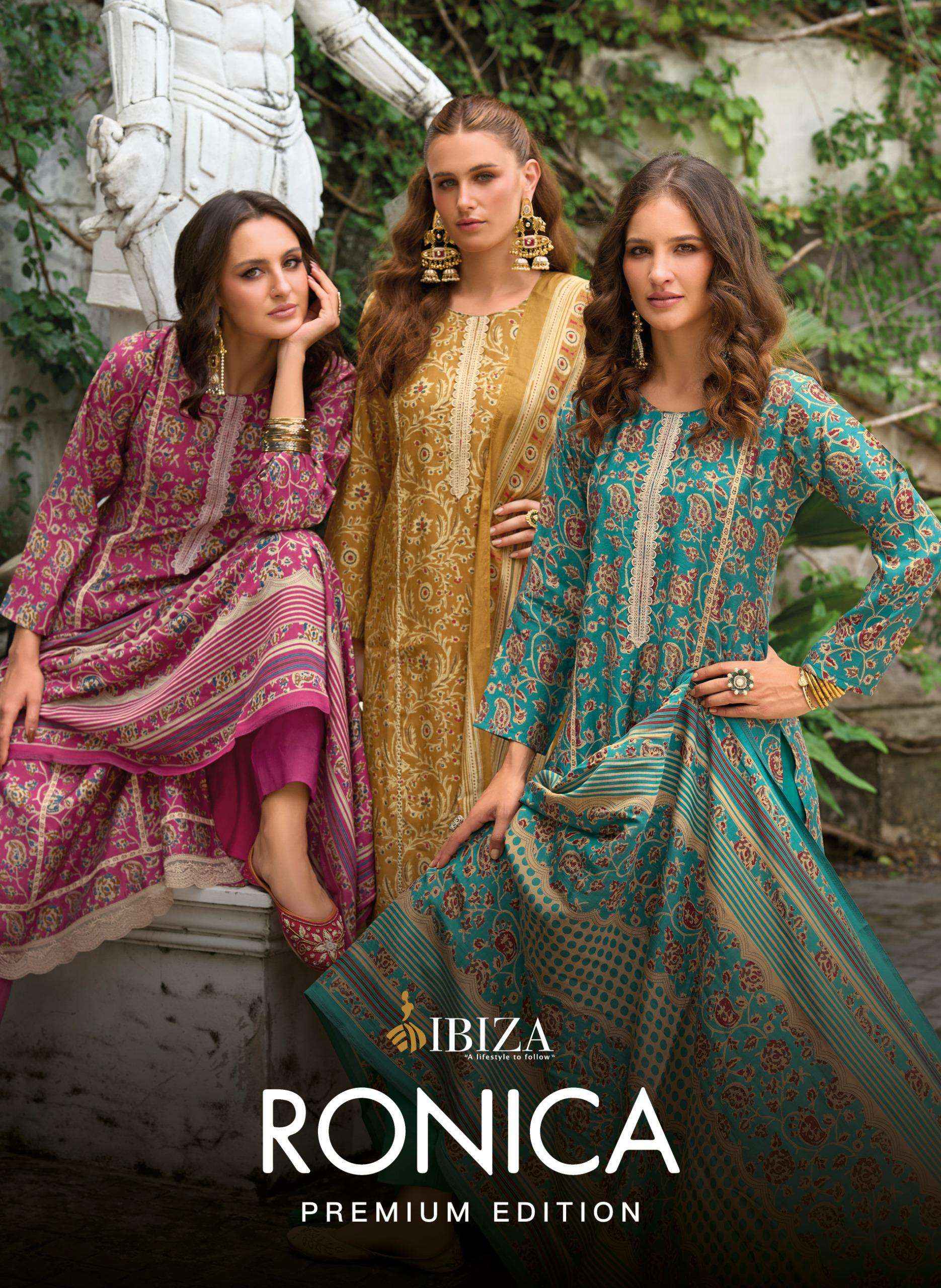 Ibiza Ronica Viscouse Dress Material 8 pcs Catalogue