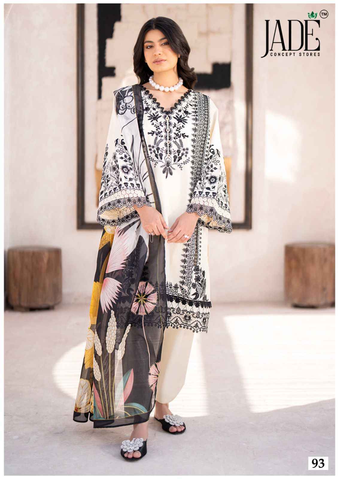 Jade Chevron Vol 10 Lawn Cotton Dress Material 6 Pc Catalog