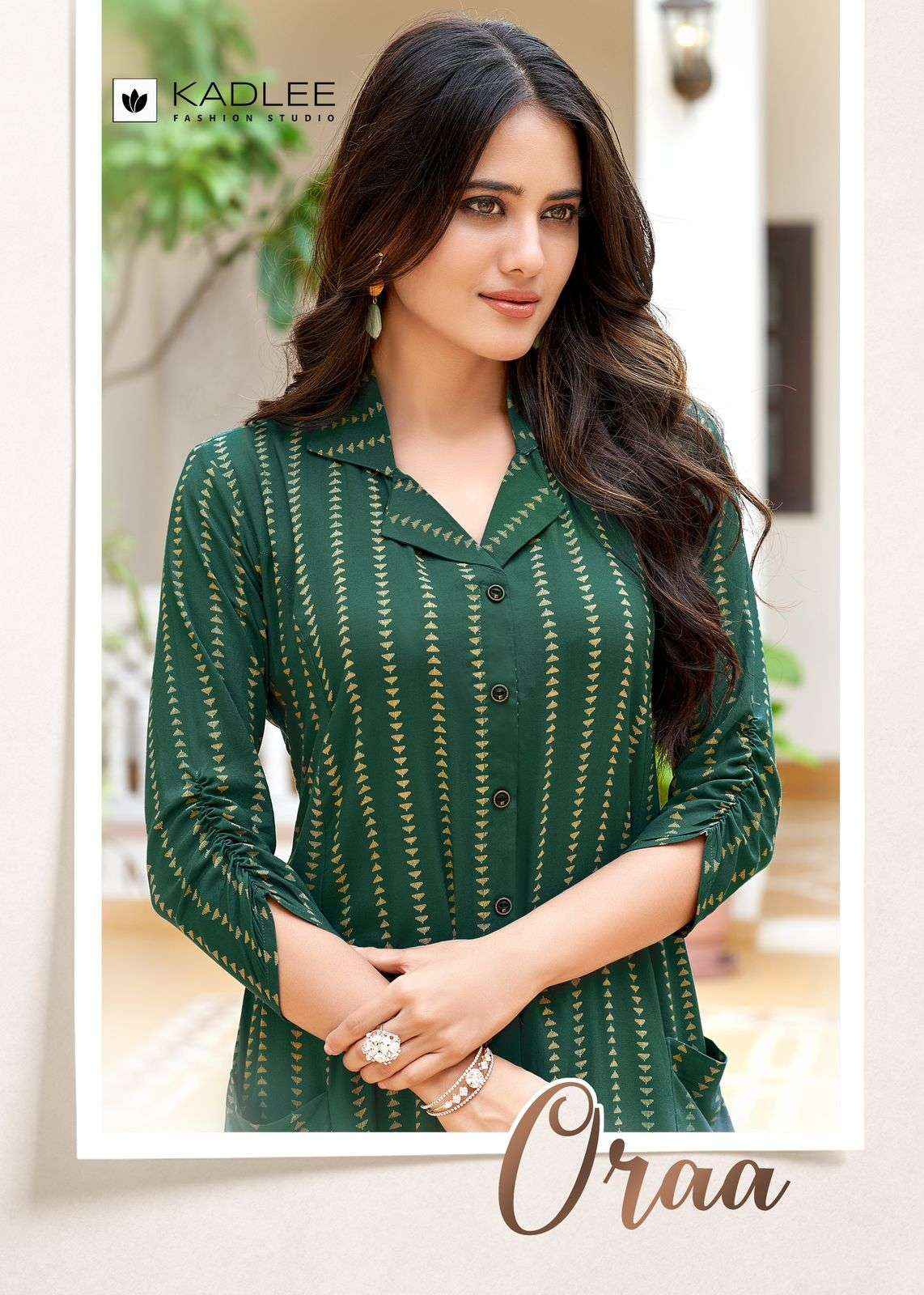 Kadlee Oraa Rayon Kurti 6 pcs Catalogue