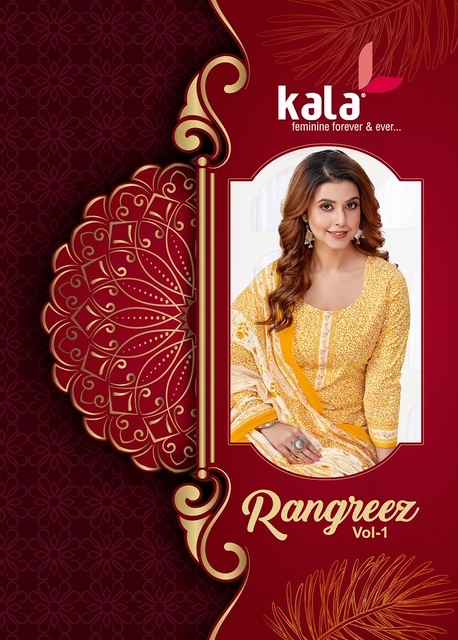 Kala Rangrez Vol 1 Cotton Dress Material 12 pcs Catalogue