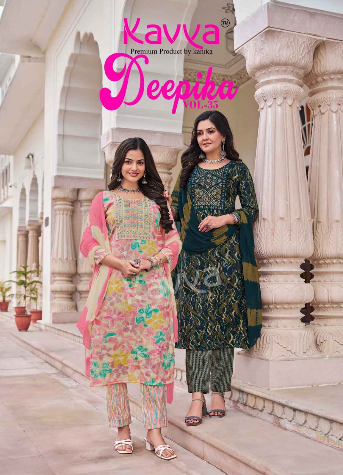 Kavya Deepika Vol 35 Capsule Kurti Combo 10 pcs Catalogue