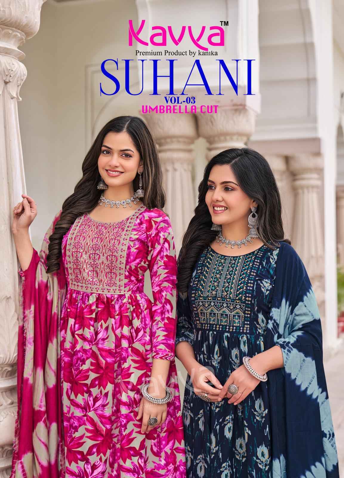 Kavya Suhani Vol 3 Viscose Kurti Combo 10 pcs Catalogue