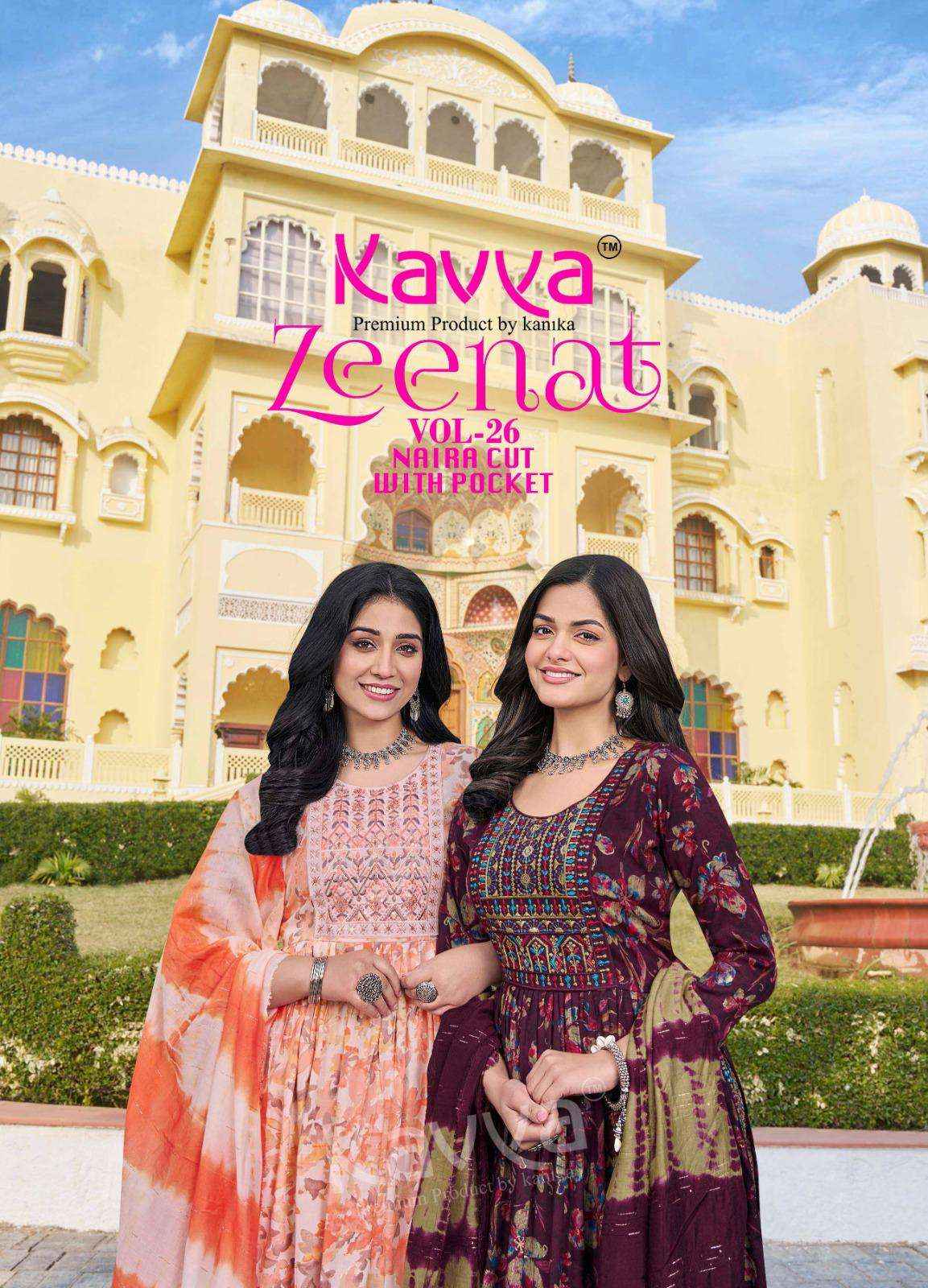 Kavya Zeenat Vol 26 Capsule Kurti Combo 10 pcs Catalogue