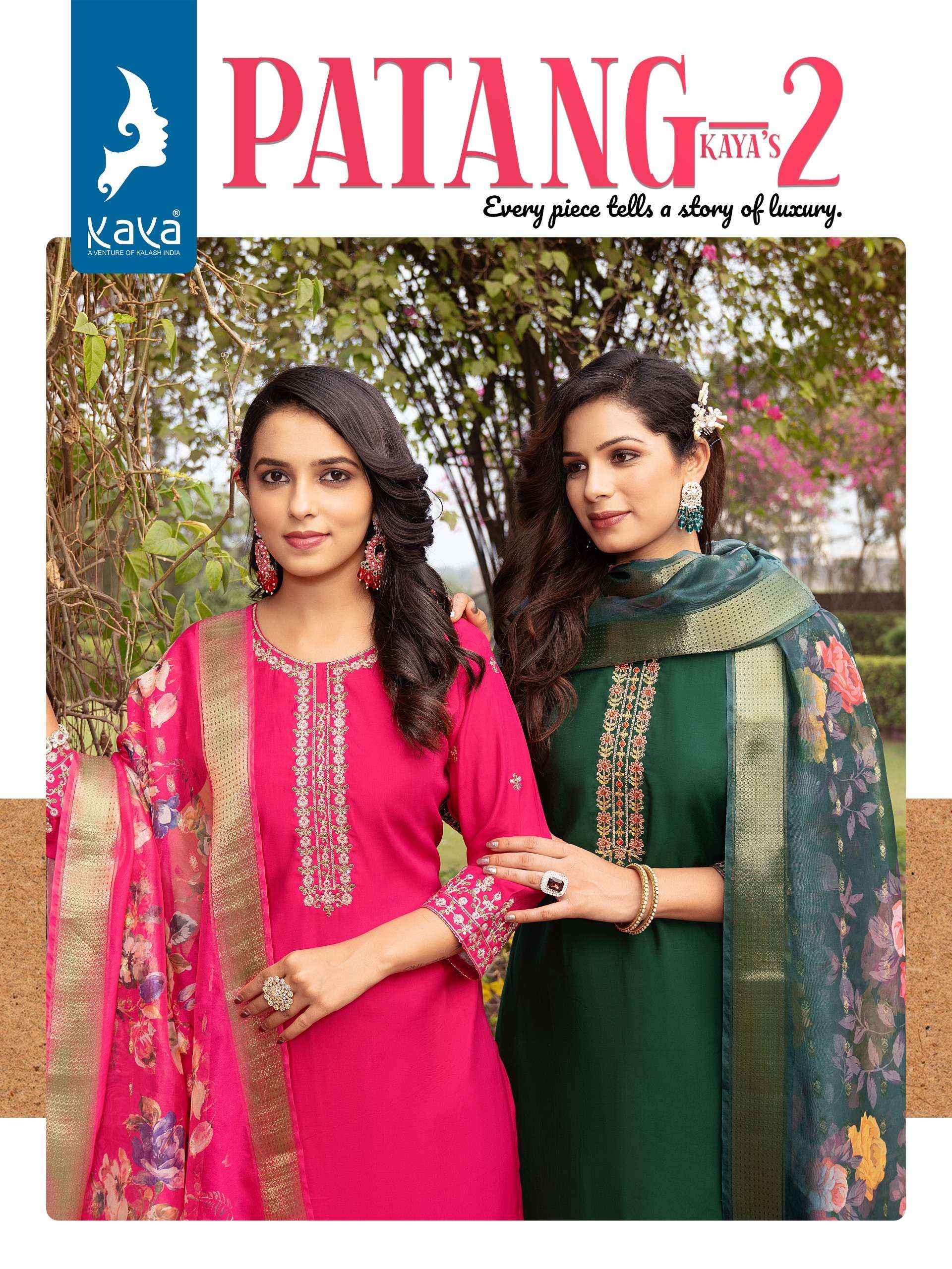 Kaya Patang Vol 2 Silk Kurti Combo 6 pcs Catalogue