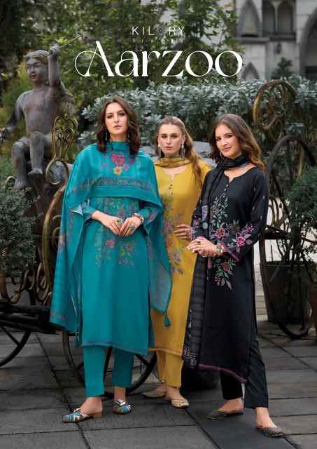 Kilory Trends Aarzoo Jam Cotton Dress Material 4 pcs Catalogue