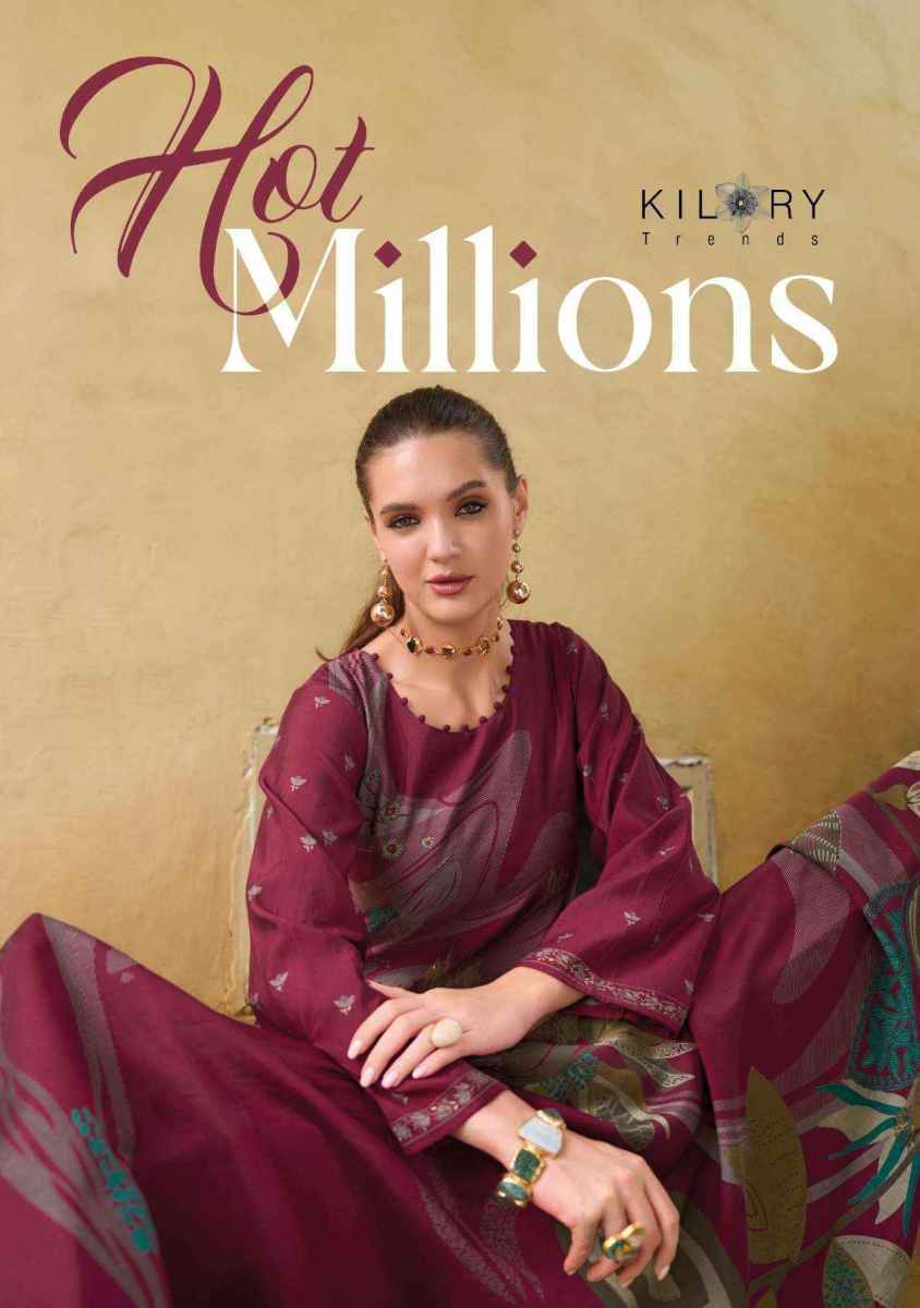 Kilory Trends Hot Millions Viscouse Silk Dress Material 8 pcs Catalogue