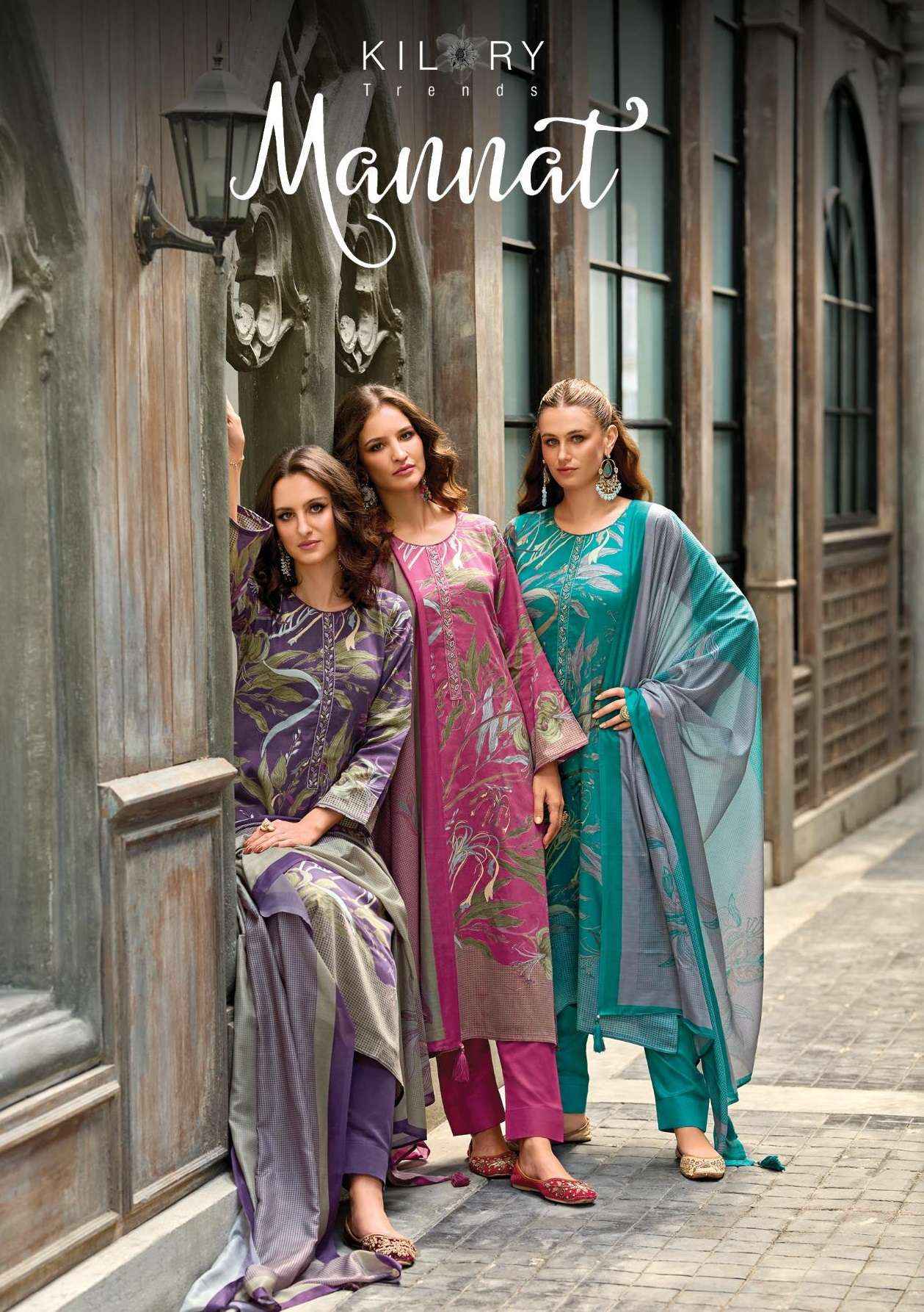 Kilory Trends Mannat Jam Cotton Dress Material 4 pcs Catalogue