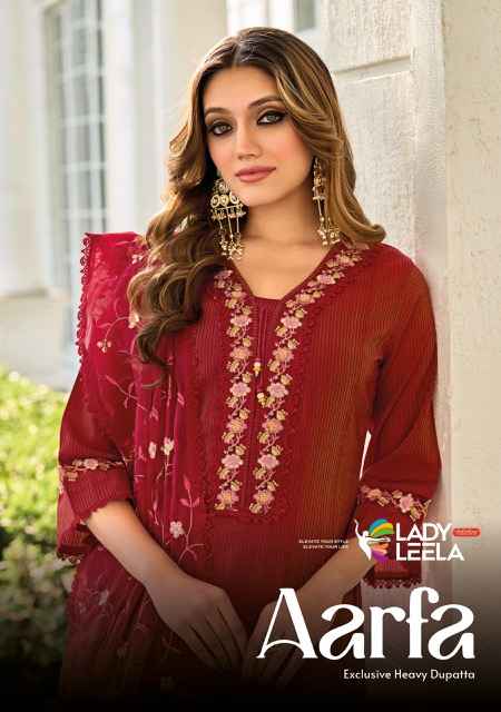 Lady Leela Aarfa Readymade Lawn Cotton Dress 6 pcs Catalogue