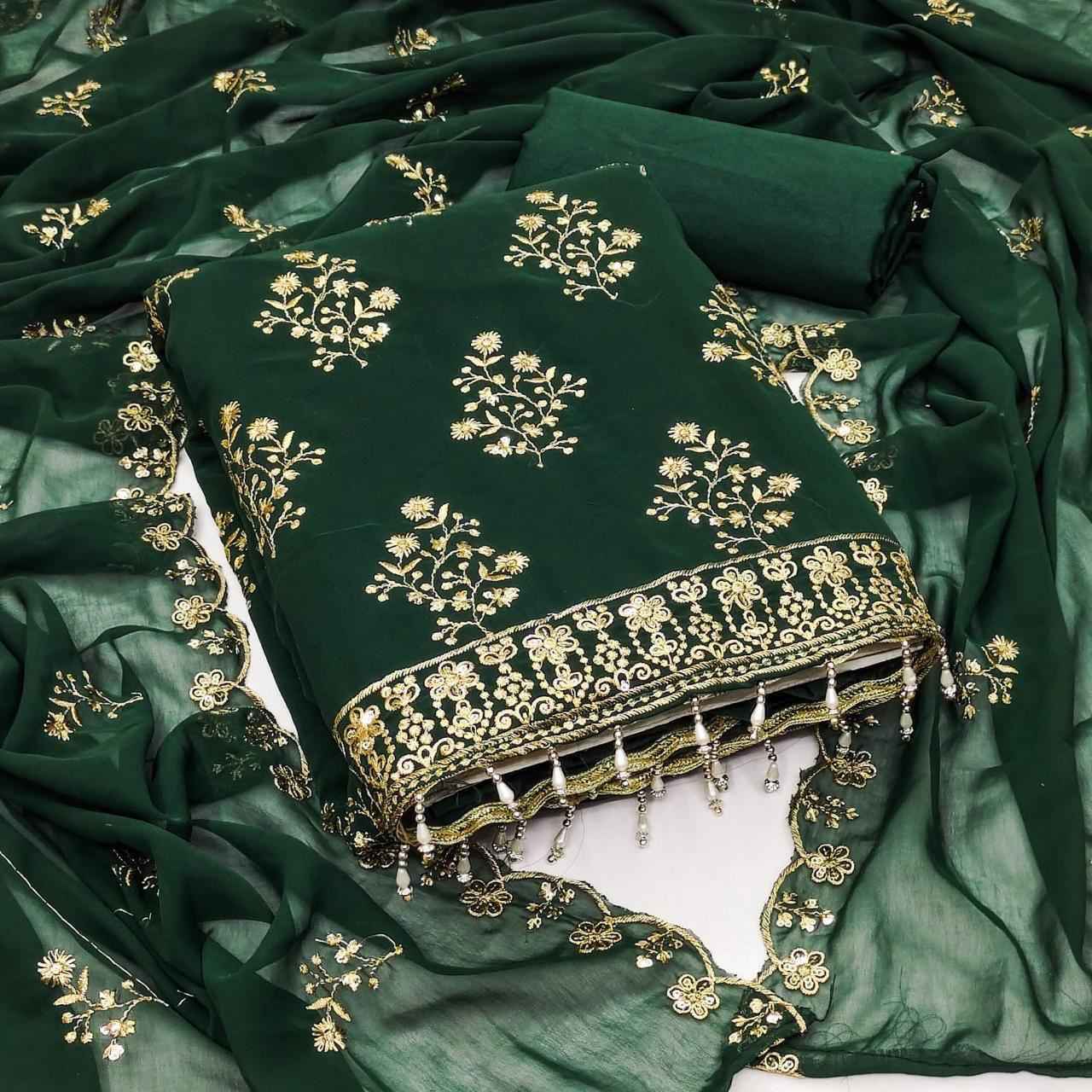 Majedar Georgette Suits 55 Georgette Dress Material 4 pcs Catalogue