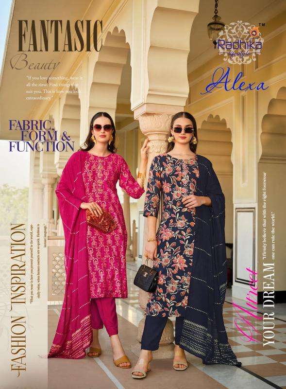 Radhika Lifestyle Alexa Vol 1 Silk Kurti Combo 6 pcs Catalogue