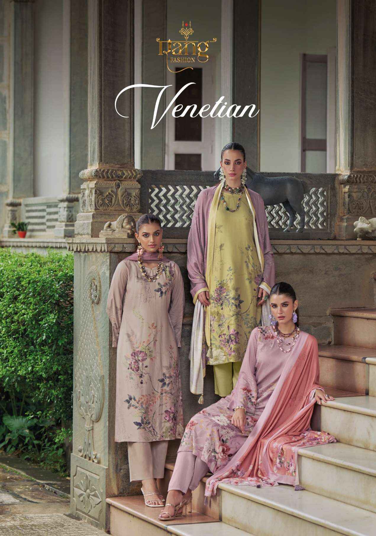 Rang Fashion Venetian Vol 2 Viscouse Musline Dress Material 4 pcs Catalogue