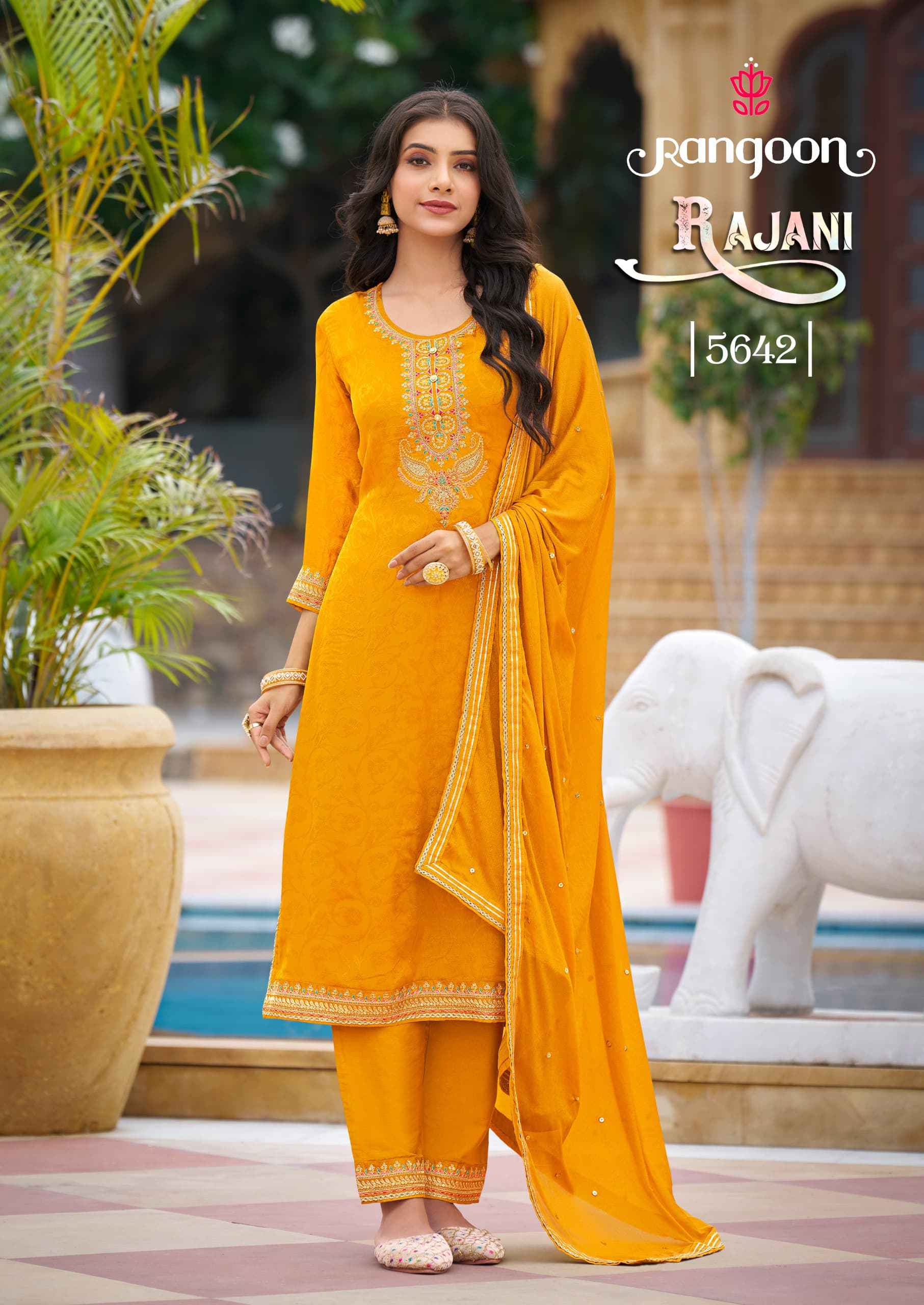 Rangoon Rajani Readymade Chinon Dress 4 pcs Catalogue