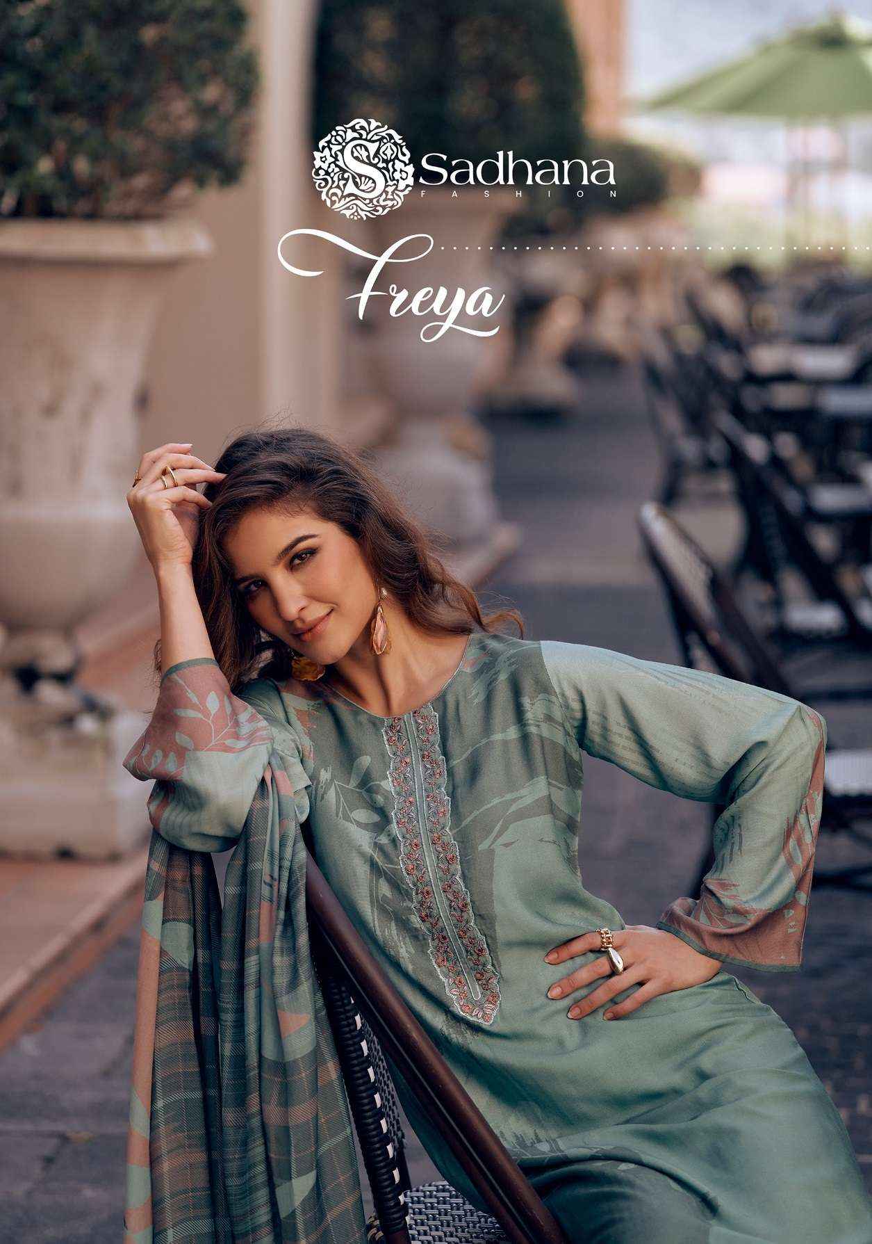 Sadhna Fashion Freya Musline Silk Dress Material 6 pcs Catalogue