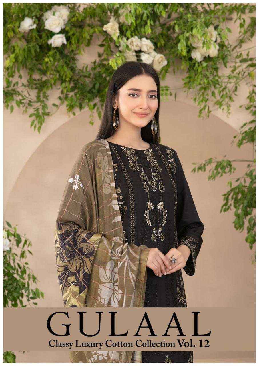 Sana Maryam Gulaal Classy Luxury Cotton Collection Vol 12 Cotton Dress Material 10 pcs Catalogue