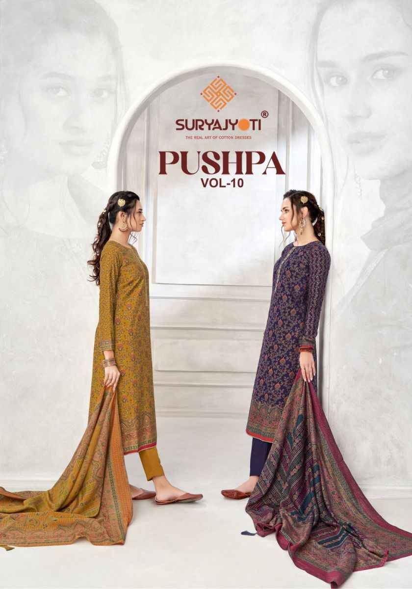 Suryajyoti Pushpa Vol 10 Modal Dress Material 8 pcs Catalogue