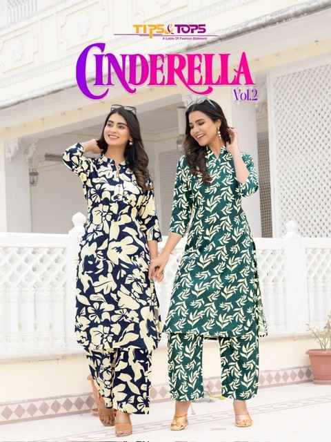 Tips & Tops Cindrella Vol 2 Rayon Co-ord Set 6 pcs Catalogue