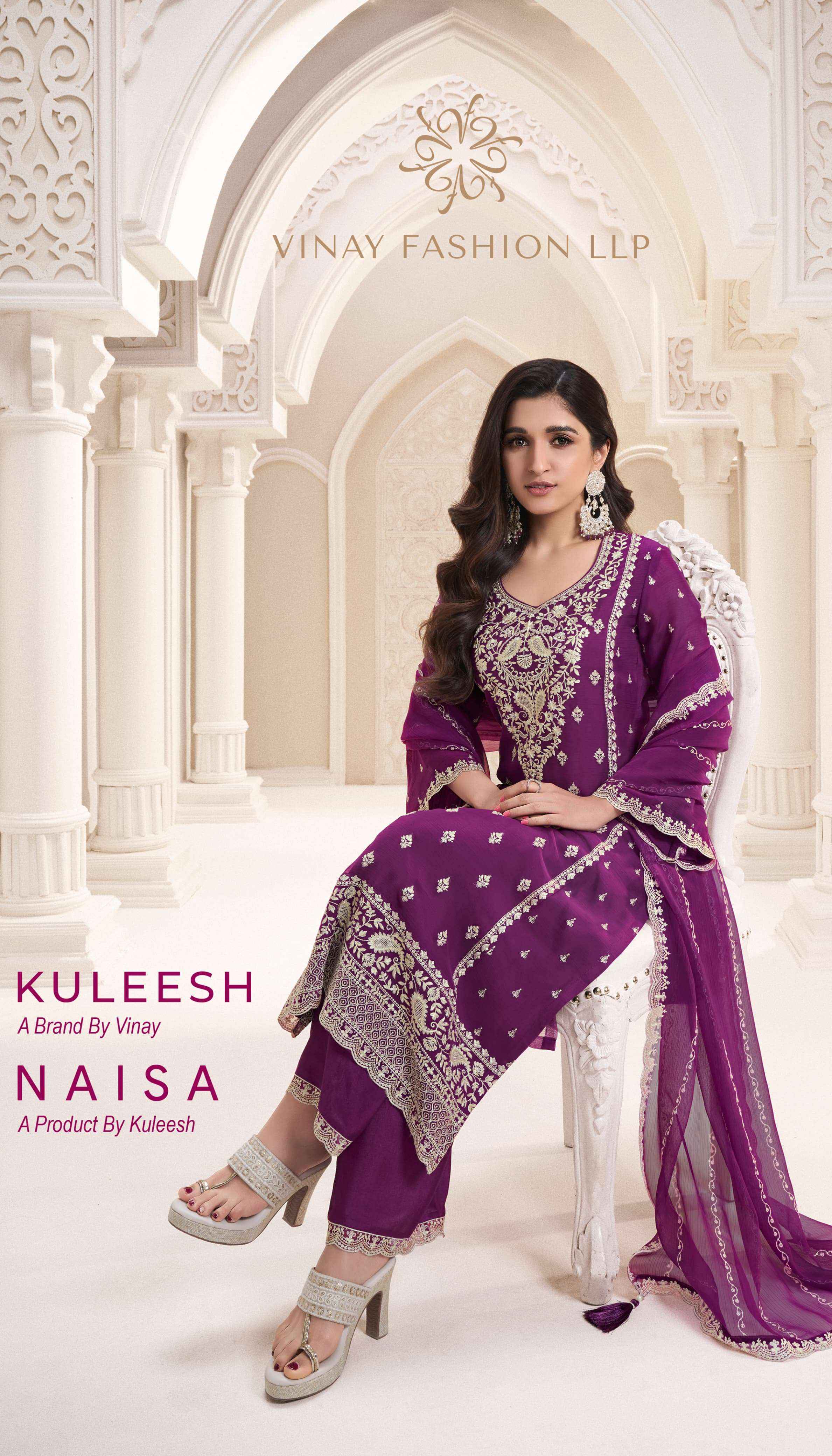 Vinay Fashion Kuleesh Naisha Silk Dress Material 6 pcs Catalogue