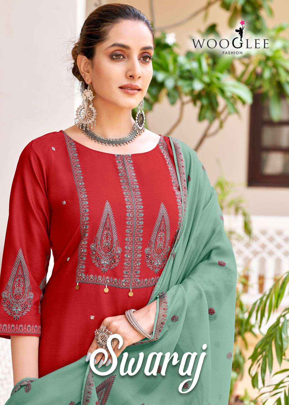 Wooglee Swaraj Viscouse Kurti Combo 6 pcs Catalogue