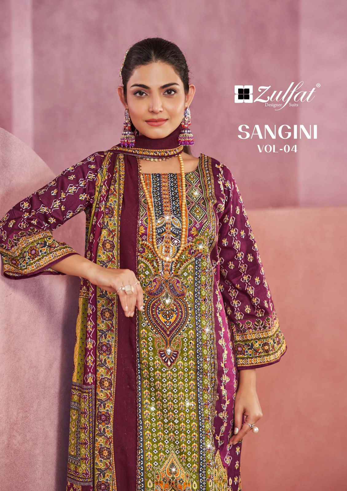 Zulfat Sangini Vol 4 Jam Cotton Dress Material 6 pcs Catalogue