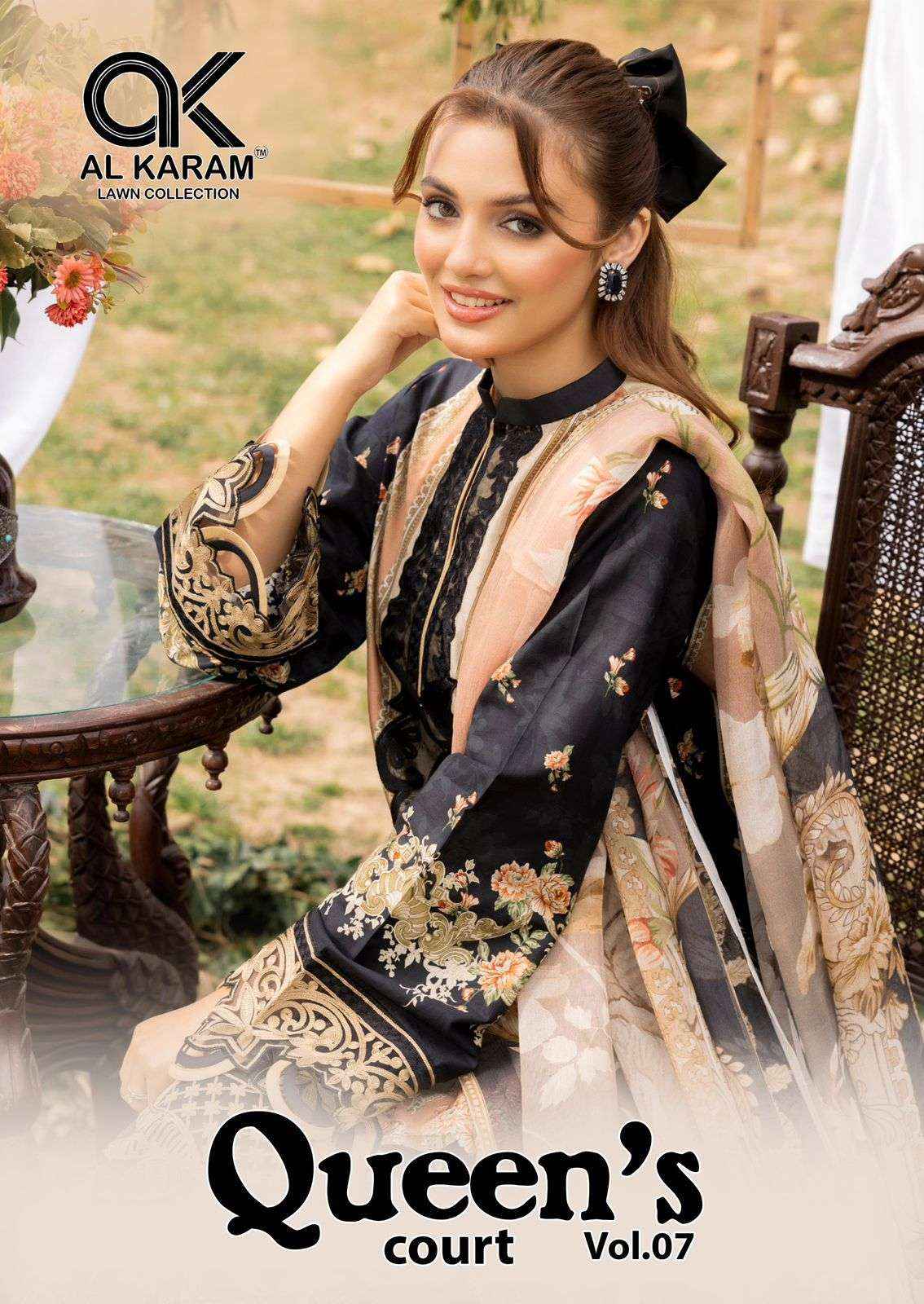 AL Karam Queens Court Vol 7 Cotton Dress Material 6 pcs Catalogue