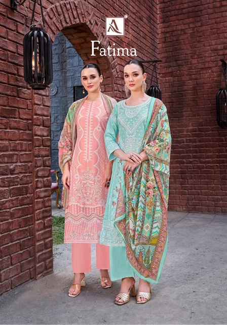 Alok Fatima Cotton Dress Material 6 pcs Catalogue