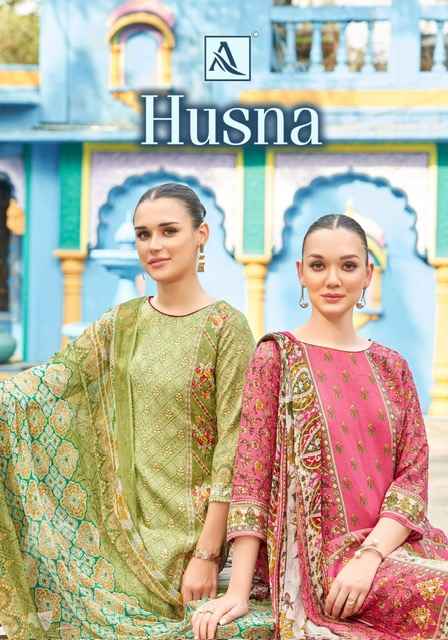 Alok Husna Viscouse Dress Material 6 pcs Catalogue