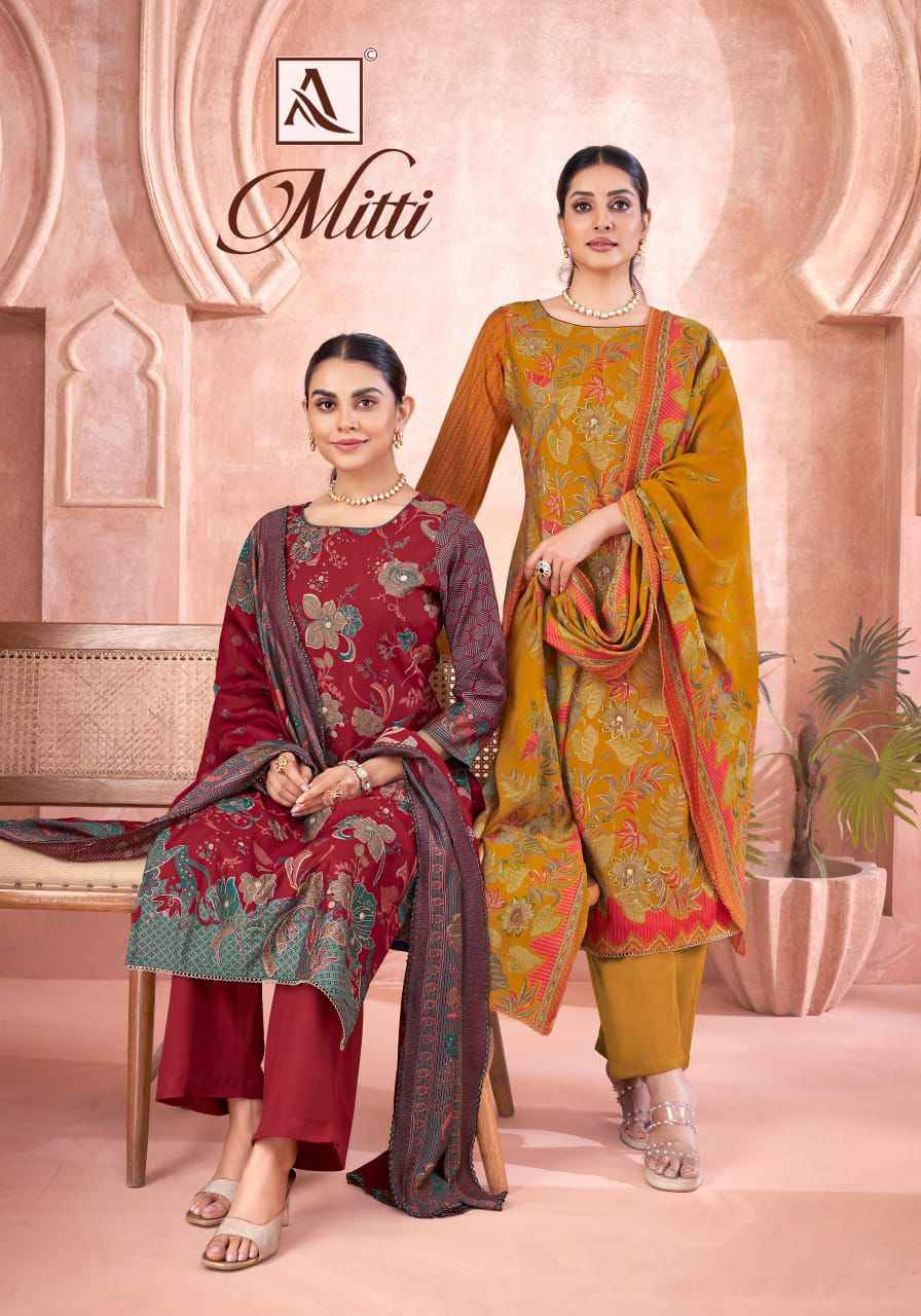 Alok Mitti Mudaal Dress Material 6 pcs Catalogue