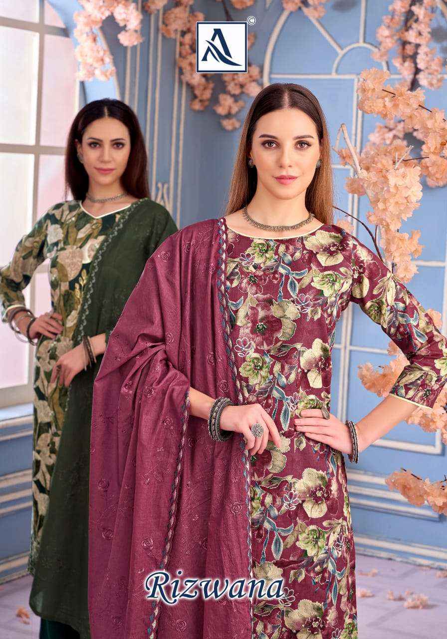 Alok Rizwana Cambric Cotton Dress Material 6 pcs Catalogue