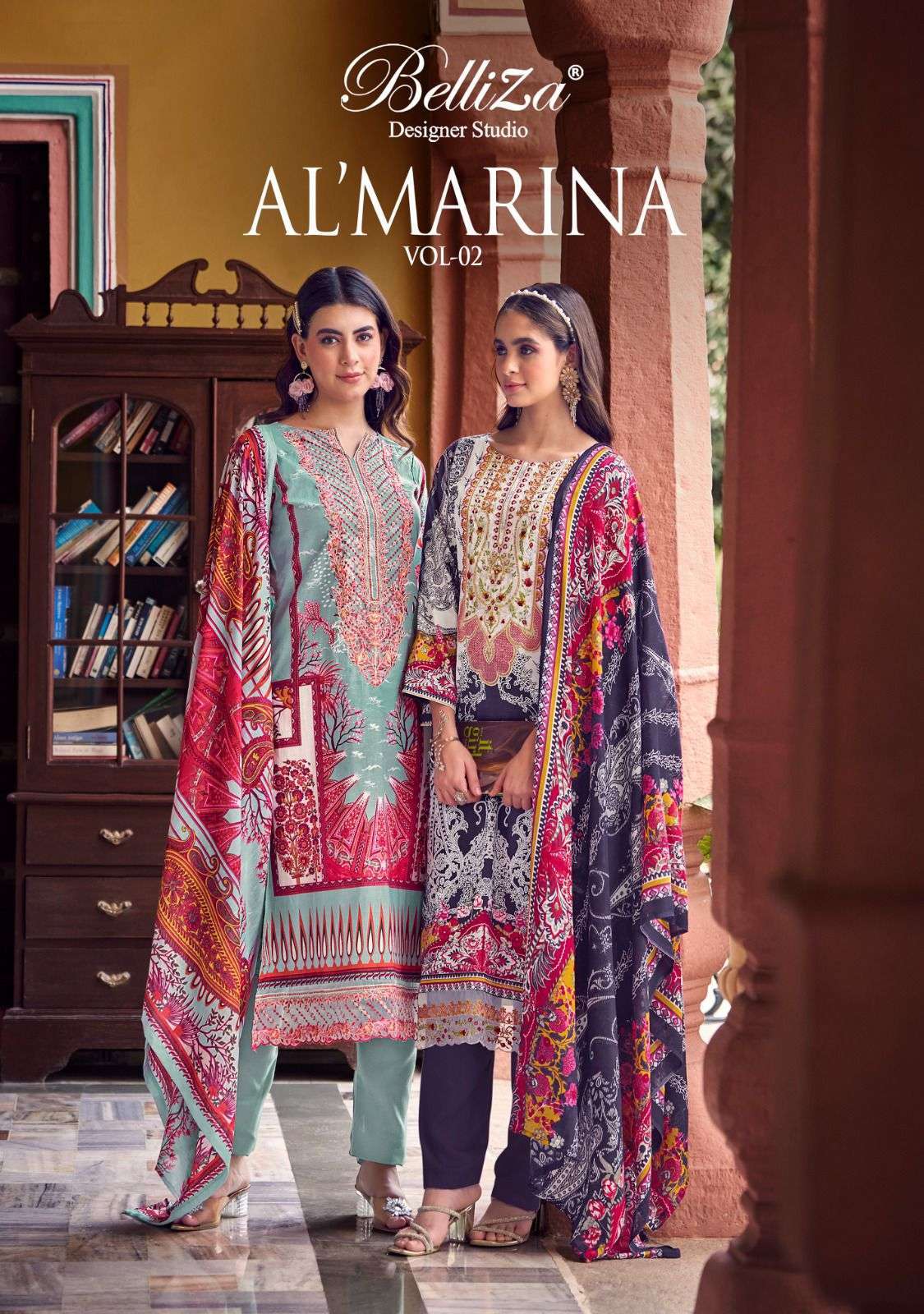 Belliza Al Marina Vol 2 Cotton Dress Material 8 pcs Catalogue