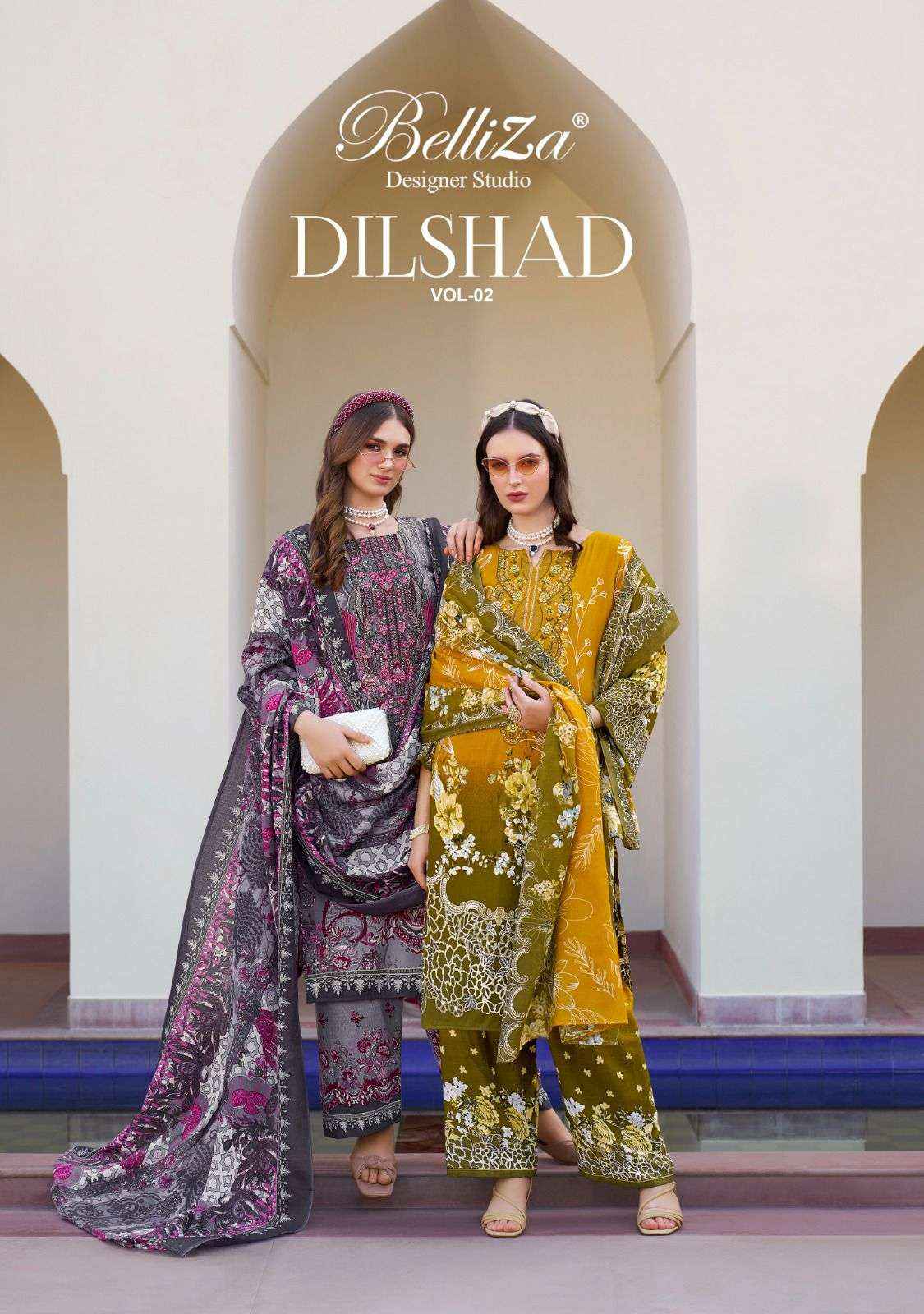 Belliza Dilshad Vol 2 Viscose Rayon Dress Material 8 pcs Catalogue