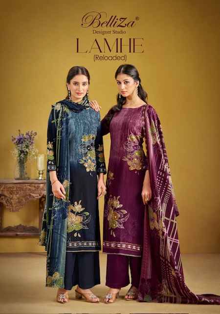 Belliza Lamhe Reloaded Viscouse Reyon Dress Material 6 pcs Catalogue