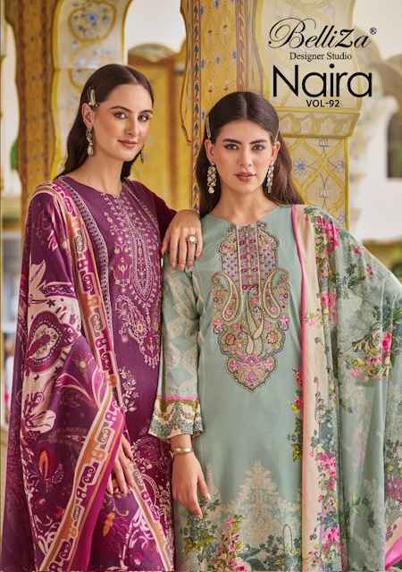 Belliza Naira Vol 92 Cotton Dress Material 8 pcs Cataloge