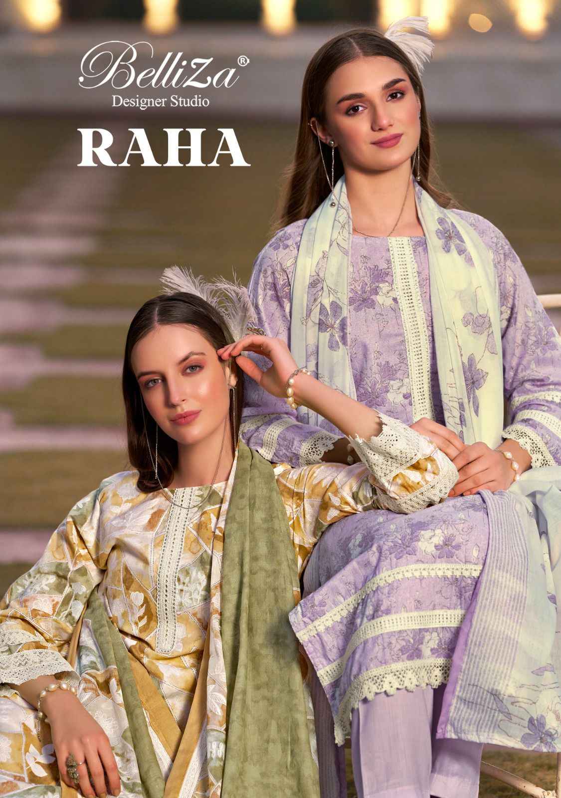 Belliza Raha Cotton Dress Material 6 pcs Catalogue