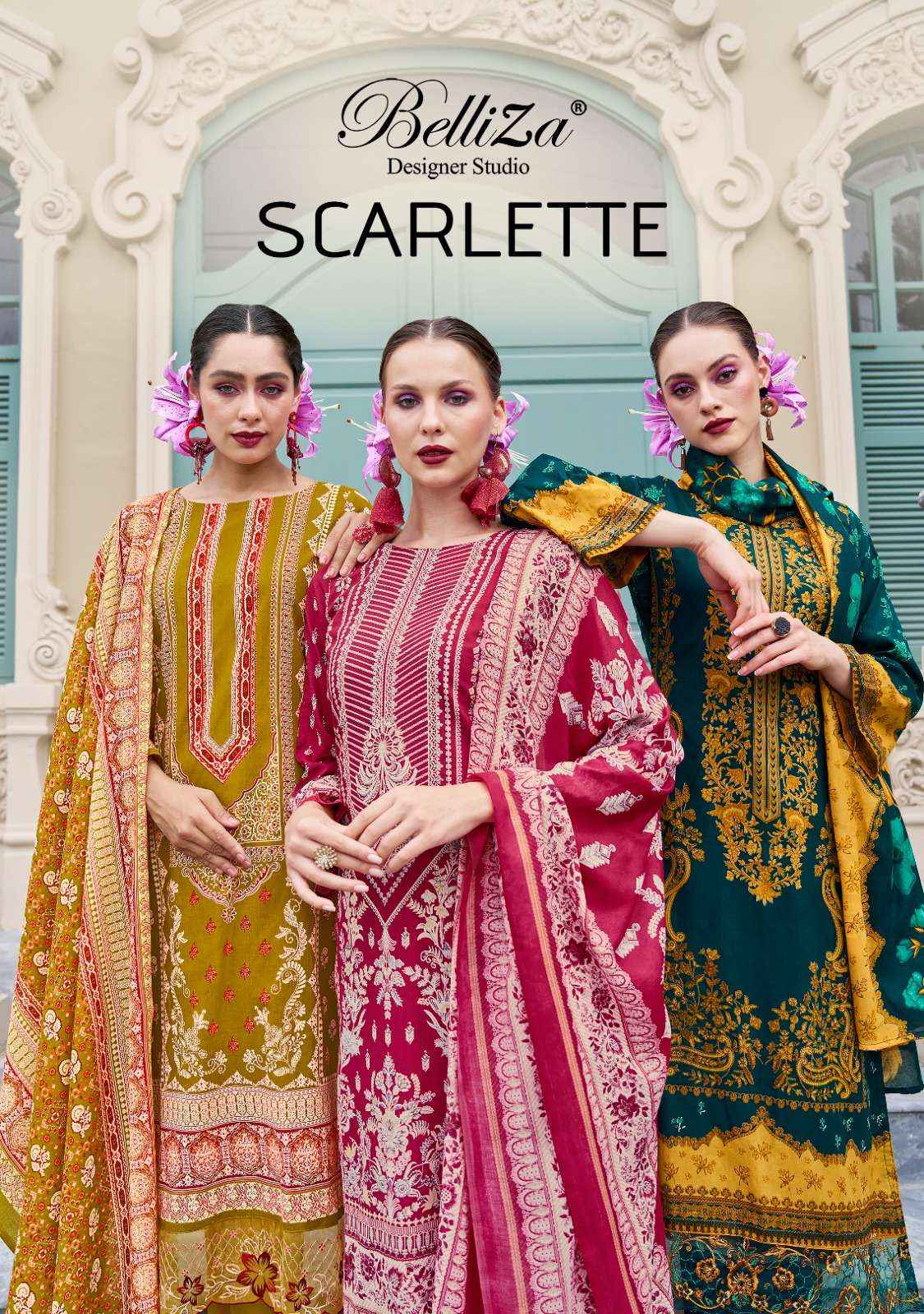 Belliza Scarlette Cotton Dress Material 8 pcs Catalogue