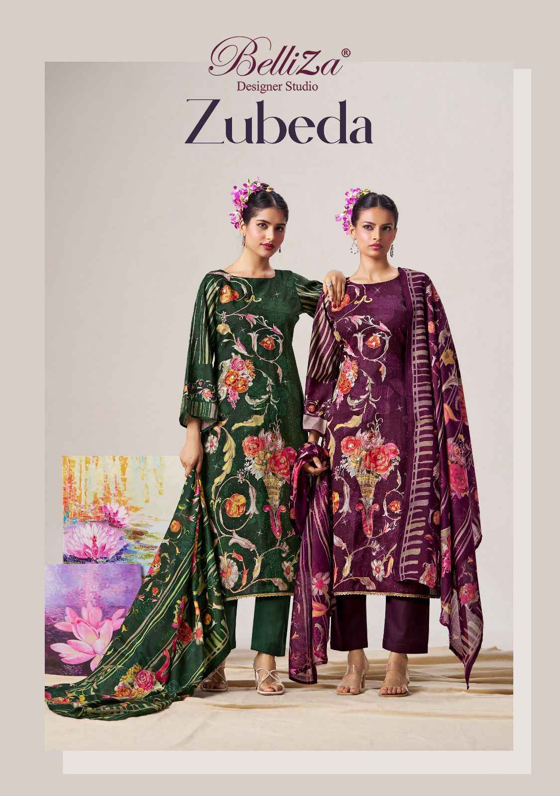 Belliza Zubeda Cotton Dress Material 6 pcs Catalogue